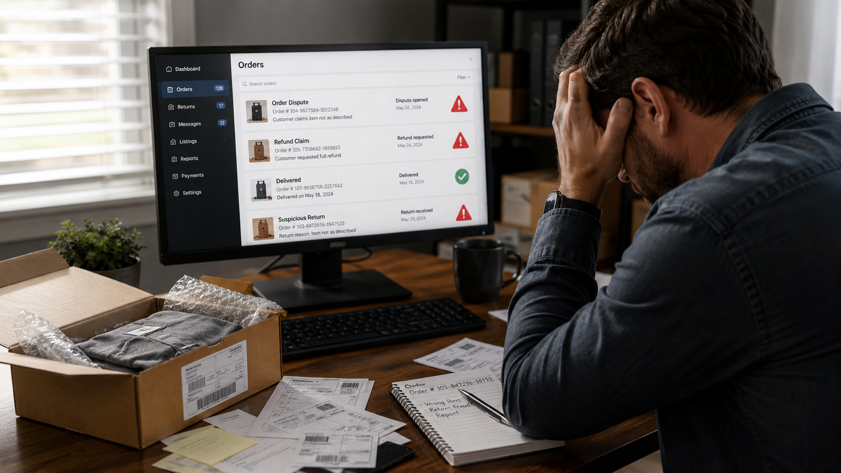 Vendeur Amazon confronté à une fraude client et un remboursement abusif